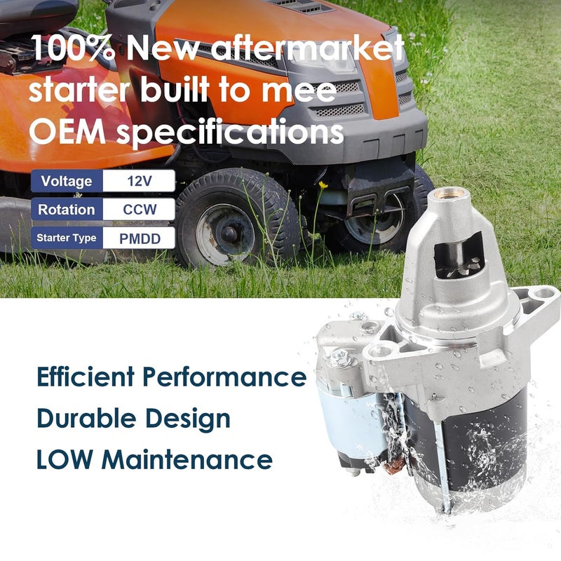 E EZEXPREZE Ezexpreze 19612 New Starter Motor Replacement for 35hp Briggs & Stratton Vanguard V-Twin 32hp Air Cooled Engine 845760 845640 845761 807383 809054 428000-0230 84006533 SND0529 410-52156 - Image 5